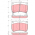 Sada brzdových destiček TRW GDB3206 - MAZDA DEMIO