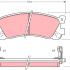 Sada brzdových destiček TRW GDB746 - MAZDA 91