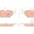 Sada brzdových destiček TRW GDB1344 - BMW 3