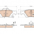 Sada brzdových destiček, kotoučová brzda TRW GDB4448