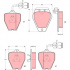 Sada brzdových destiček TRW GDB1162 - AUDI A8