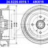 Brzdový buben ATE 24.0220-0016 (AT 480018) - AUDI
