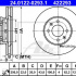 Brzdový kotouč ATE 24.0122-0293 (AT 422293)