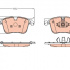 Sada brzdových destiček, kotoučová brzda TRW GDB2193
