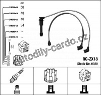 Sada kabelů pro zapalování NGK RC-ZX18 - MAZDA