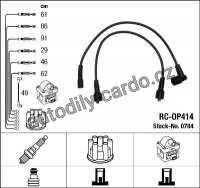 Sada kabelů pro zapalování NGK RC-OP414 - OPEL
