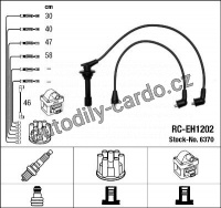Sada kabelů pro zapalování NGK RC-EH1202 - HONDA