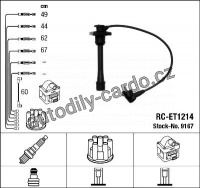 Sada kabelů pro zapalování NGK RC-ET1214 - TOYOTA
