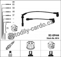 Sada kabelů pro zapalování NGK RC-OP444 - OPEL