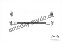 Brzdová hadice CORTECO (COR 19032870) zadní pravá