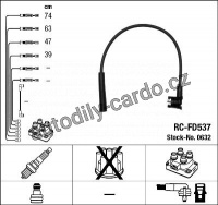Sada kabelů pro zapalování NGK RC-FD537 - FORD