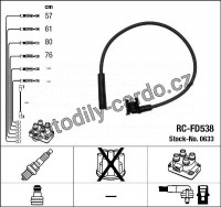 Sada kabelů pro zapalování NGK RC-FD538 - FORD