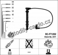 Sada kabelů pro zapalování NGK RC-FT1202 - FIAT, LANCIA