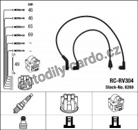 Sada kabelů pro zapalování NGK RC-RV304 - HONDA