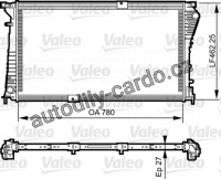 Chladič, chlazení motoru VALEO 734931