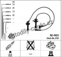 Sada kabelů pro zapalování NGK RC-FX51 - SUBARU