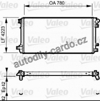 Chladič, chlazení motoru VALEO 735112