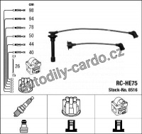 Sada kabelů pro zapalování NGK RC-HE75 - HONDA