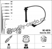 Sada kabelů pro zapalování NGK RC-HE76 - HONDA