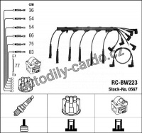 Sada kabelů pro zapalování NGK RC-BW223 - BMW