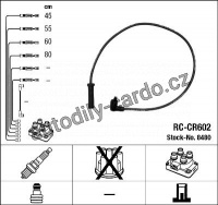 Sada kabelů pro zapalování NGK RC-CR602 - CITROËN, PEUGEOT