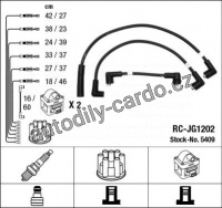 Sada kabelů pro zapalování NGK RC-JG1202 - JAGUAR