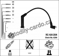 Sada kabelů pro zapalování NGK RC-KA1204 - HYUNDAI, KIA
