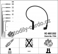 Sada kabelů pro zapalování NGK RC-MX1202 - MITSUBISHI, PROTON