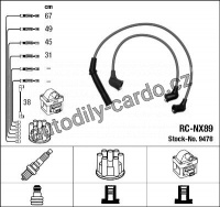 Sada kabelů pro zapalování NGK RC-NX89 - NISSAN