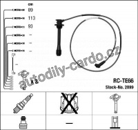 Sada kabelů pro zapalování NGK RC-TE66 - TOYOTA