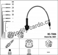Sada kabelů pro zapalování NGK RC-TX05 - TOYOTA