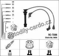 Sada kabelů pro zapalování NGK RC-TX06 - TOYOTA