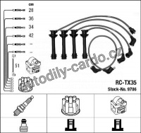 Sada kabelů pro zapalování NGK RC-TX35 - TOYOTA