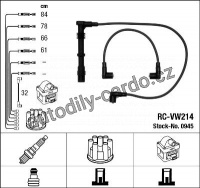 Sada kabelů pro zapalování NGK RC-VW214 - SEAT, VW