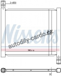 Chladič motoru NISSENS 68450