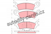 Sada brzdových destiček TRW GDB290 - MAZDA 929, 626