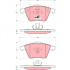 Sada brzdových destiček TRW GDB1607 - VOLVO S40 II, V50