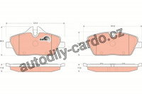 Sada brzdových destiček TRW GDB1611 - BMW 1