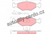 Sada brzdových destiček TRW GDB960 - FIAT FIORINO