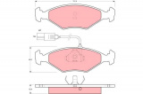 Sada brzdových destiček TRW GDB960 - FIAT FIORINO