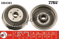 Brzdový buben TRW DB4383