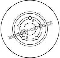 Brzdový kotouč TRW DF4046 - TOYOTA AVENSIS