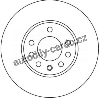 Brzdový kotouč TRW DF4048 - OPEL ASTRA