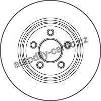 Brzdový kotouč TRW DF4907S - CHRYSLER 300C 04-