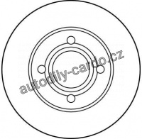 Brzdový kotouč TRW DF1531 - AUDI 90