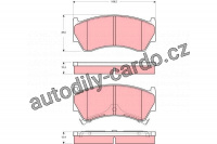 Sada brzdových destiček TRW GDB3391 - NISSAN ALMERA