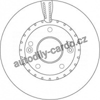 Brzdový kotouč TRW DF6628