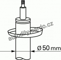 Tlumič pérování SACHS 314 011 - VW