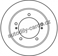 Brzdový kotouč TRW DF2588 - SUZUKI SAMURAI, JIMNY