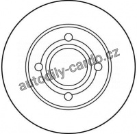 Brzdový kotouč TRW DF1536 - AUDI 80